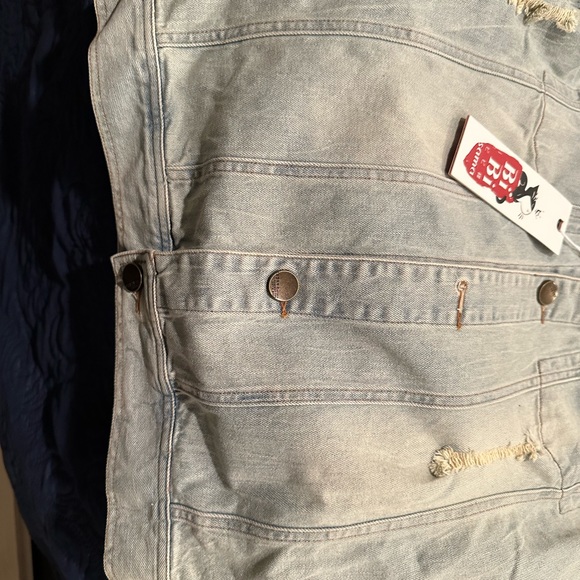 Bibisama Denim Jacket Unisex Large - Picture 11 of 12